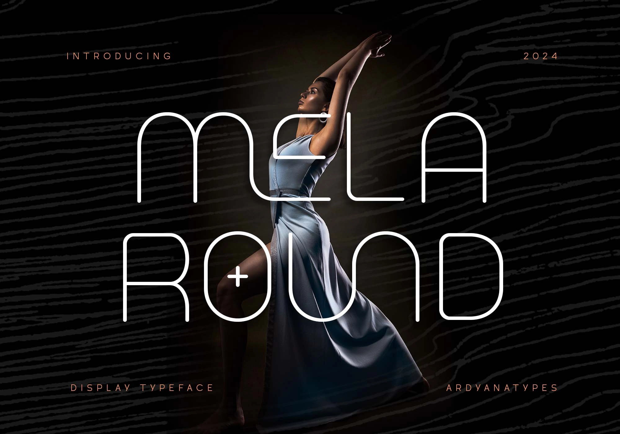 Melaround - Monoline Display Typeface