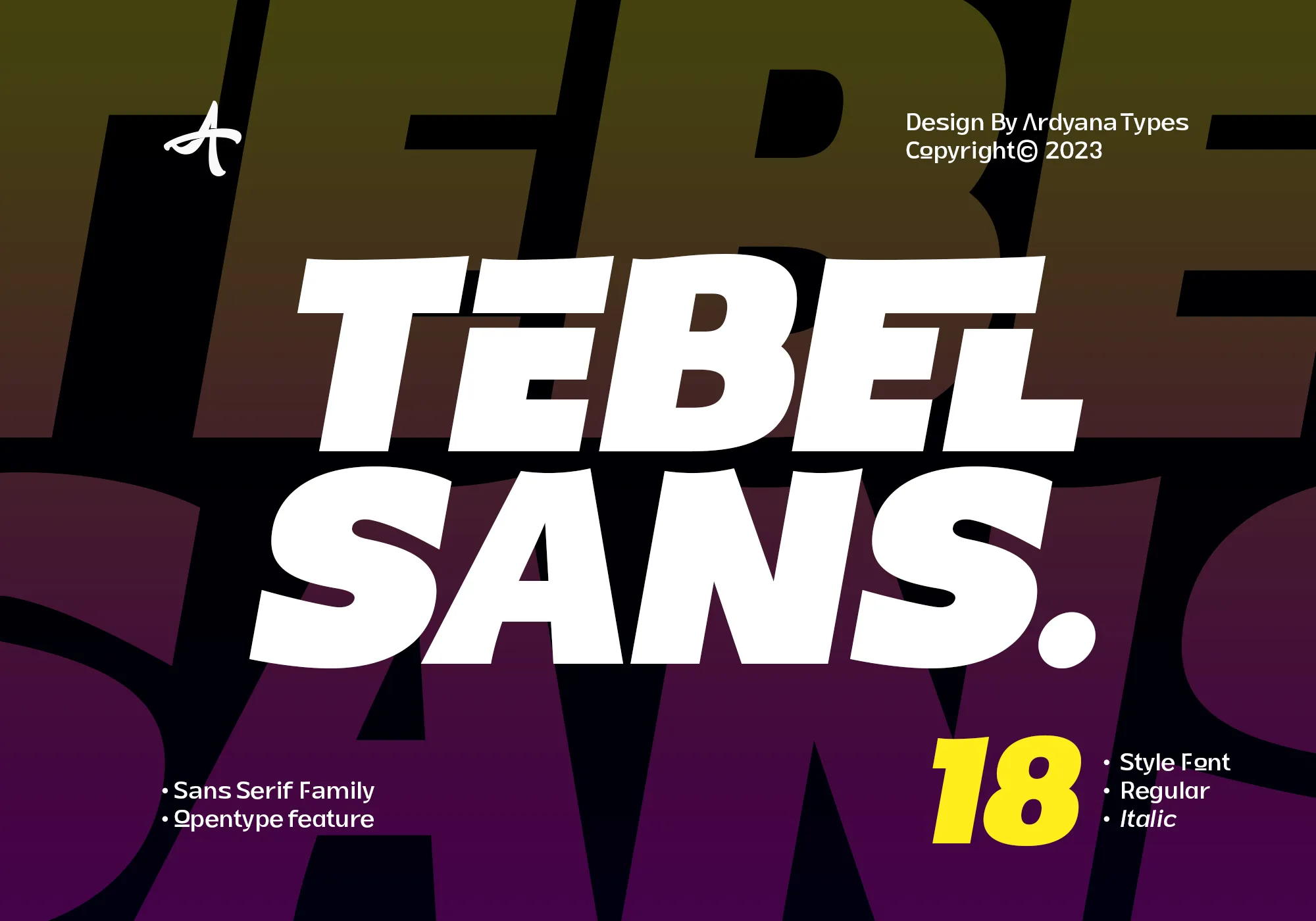 Tebel Sans - Sans Serif Font Family